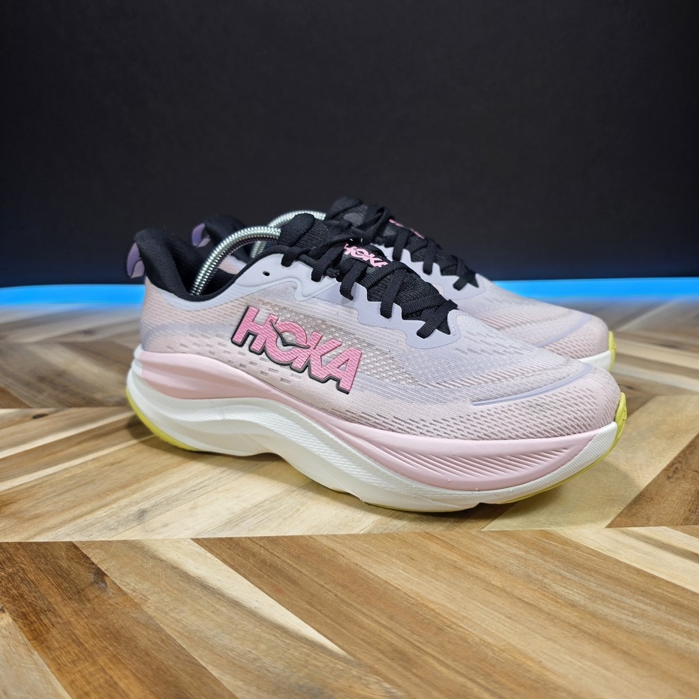 HOKA Bondi 9 Women's 10 Pink Black 1165132 SHMC Running Shoes Sneakers Training